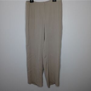 Eileen Fisher gray silk blend pants size large